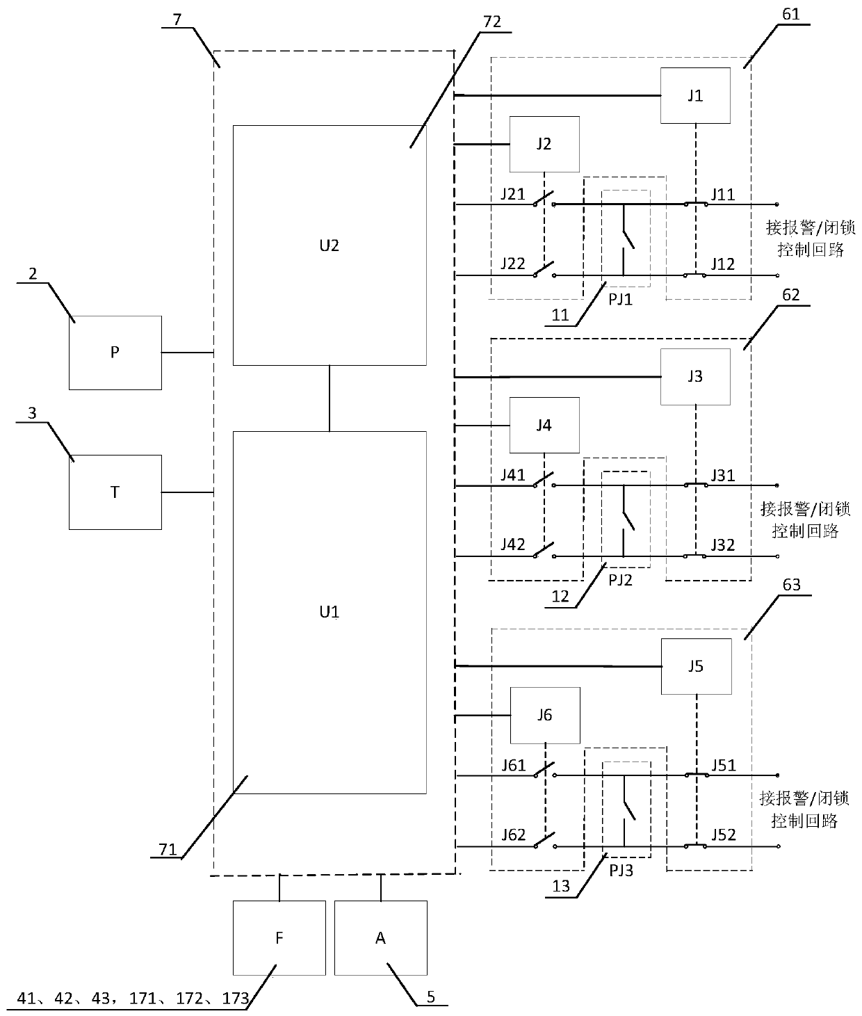 Gas density monitoring device for realizing maintenance-free of density relay, system and method