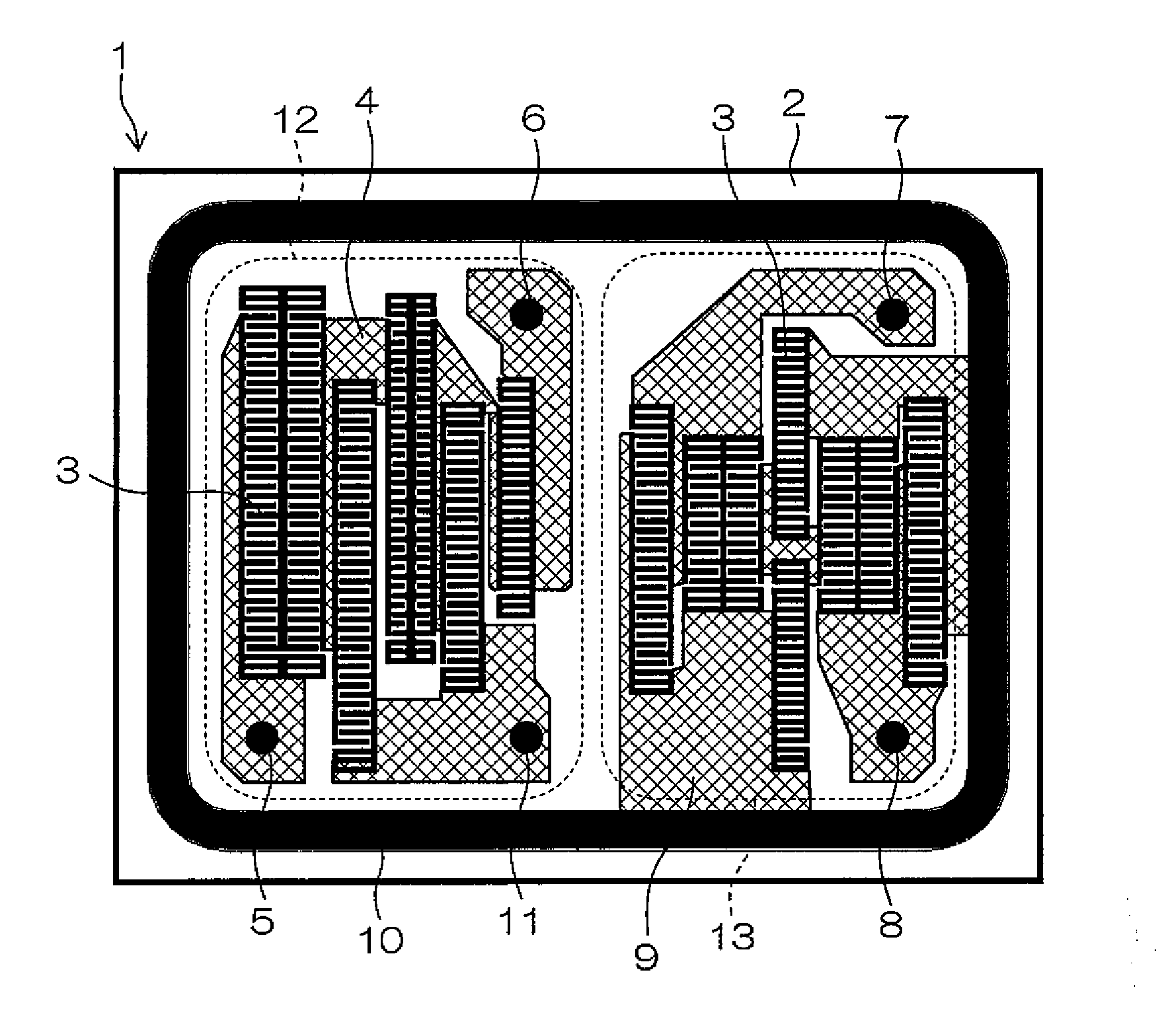 Surface Acoustic Wave Element and Communication Device