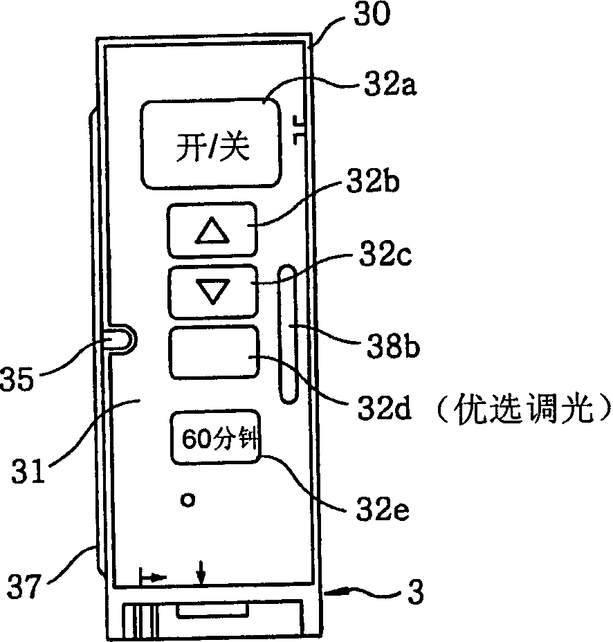 Switch with optical controlling function