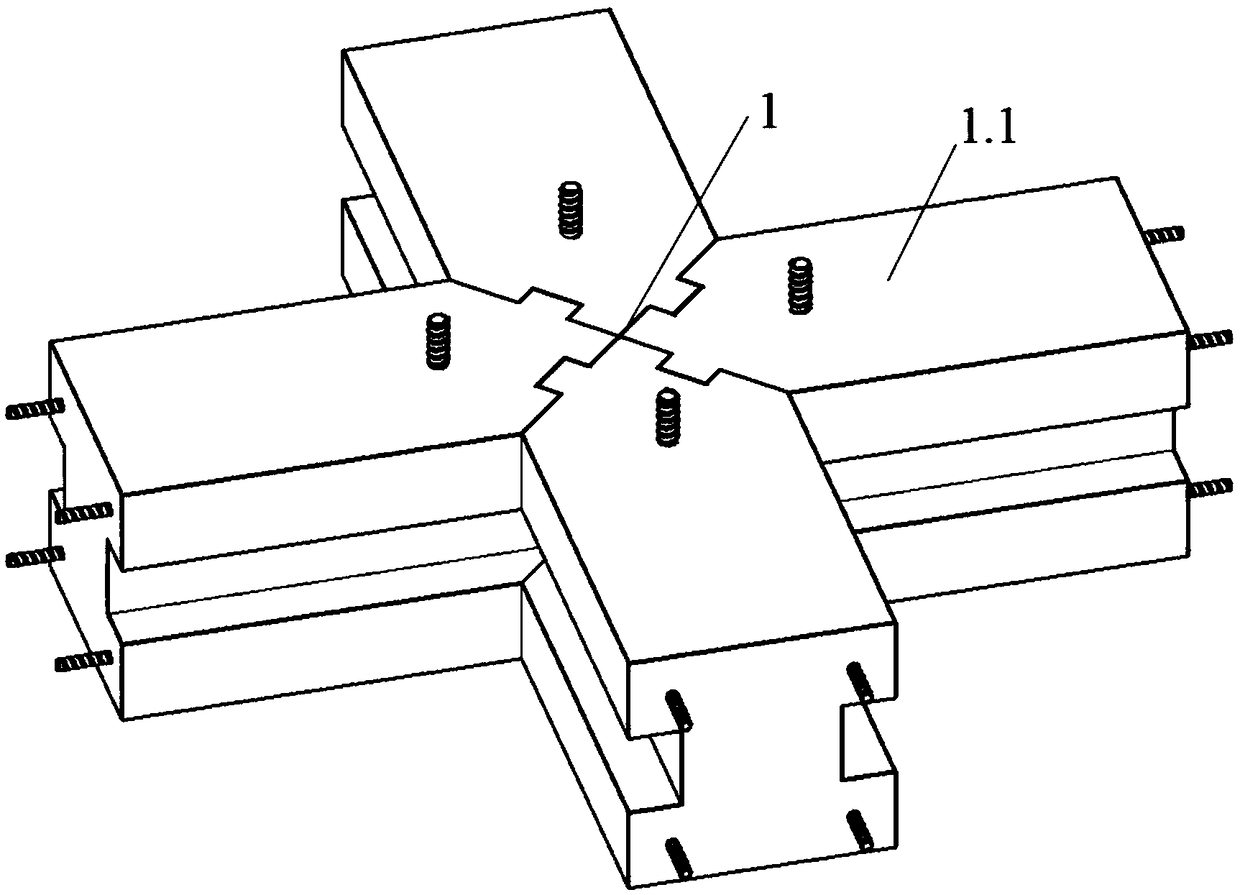 Assembly type power transmission line anchor rod static pressure miniature pile foundation and construction method thereof