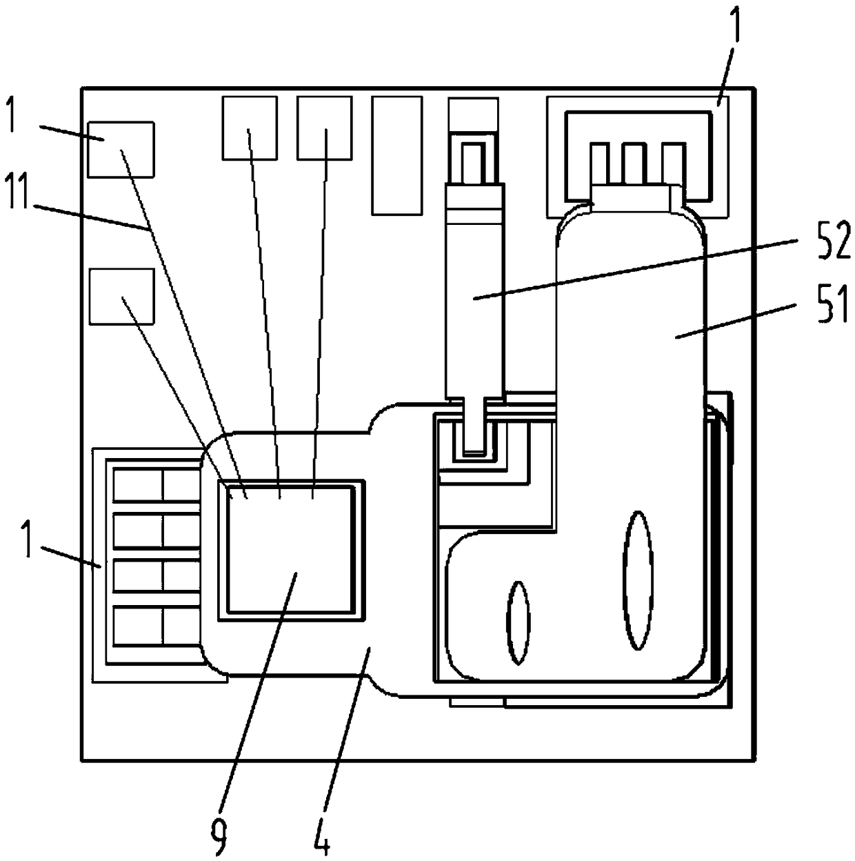 Copper clip stacking chip structure and packaging method thereof