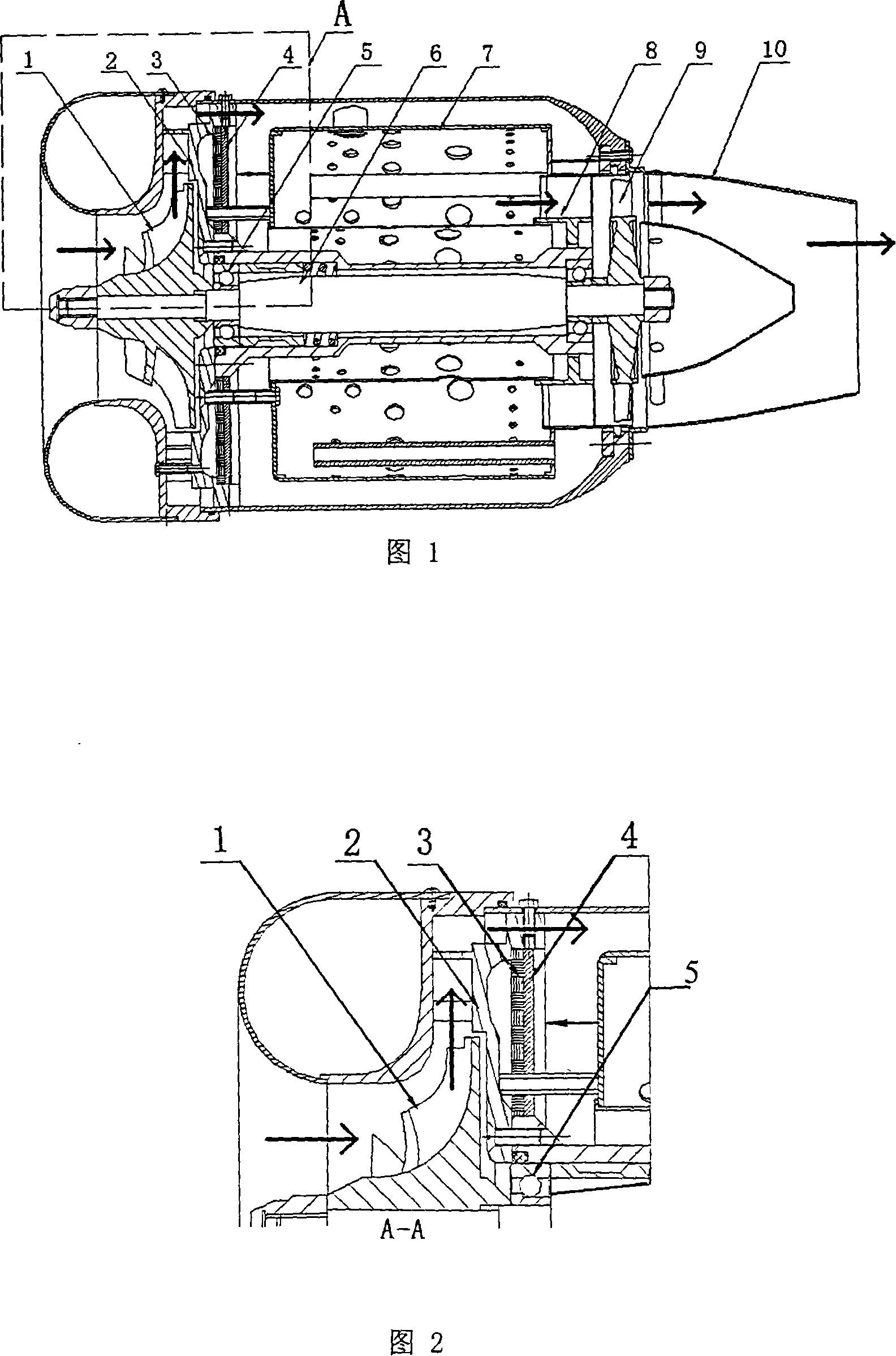 Minitype compressor heat insulation type stator wheel disk