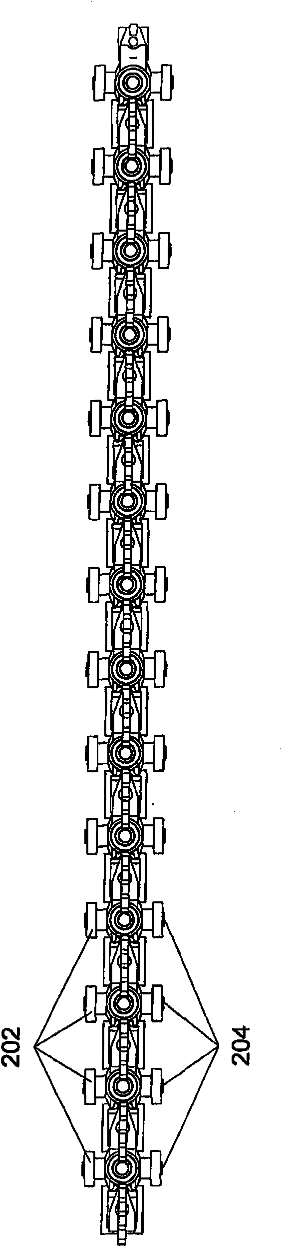 Transport device for conveying printed products