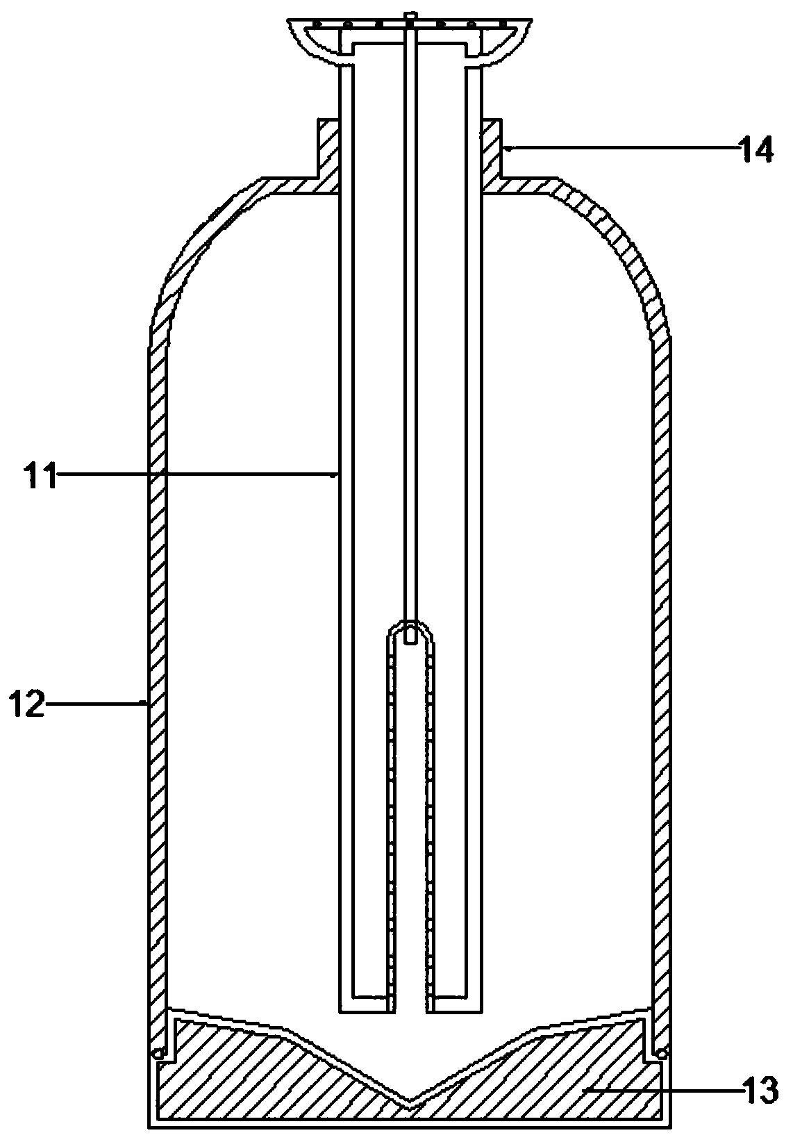 Reagent blending device