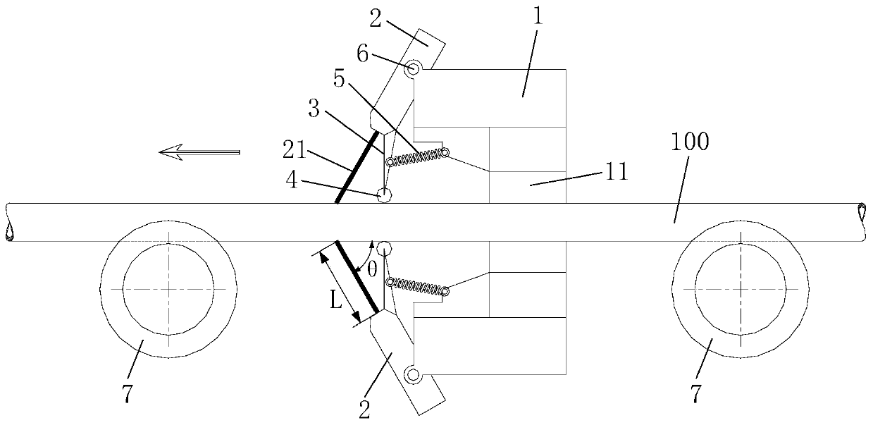 On-line laser rust-removal cleaning device and system