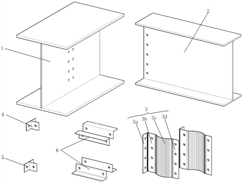 Buckling-resistant steel structure primary and secondary beam connecting joint