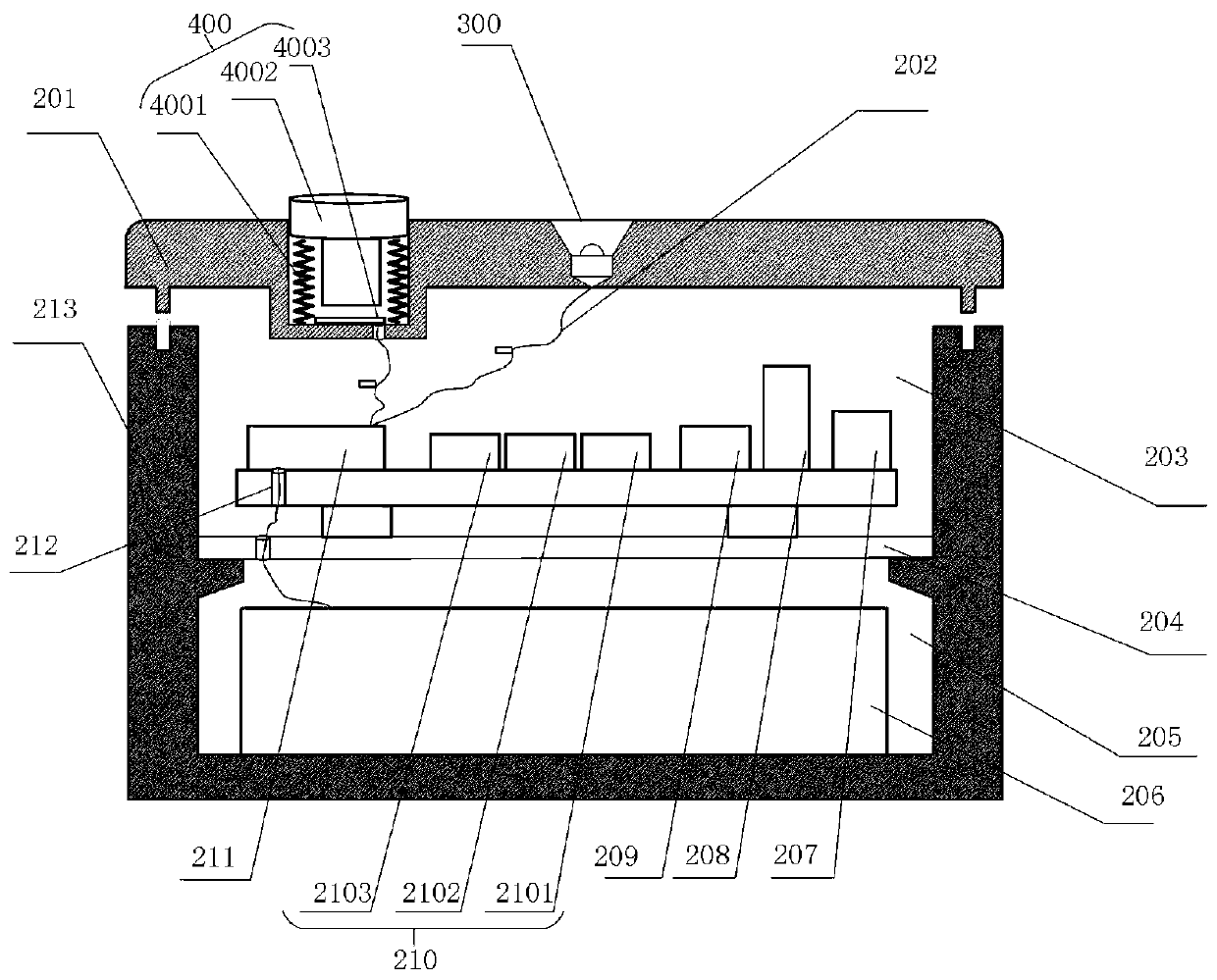 Health monitoring device for raising and lying of fattening cattle