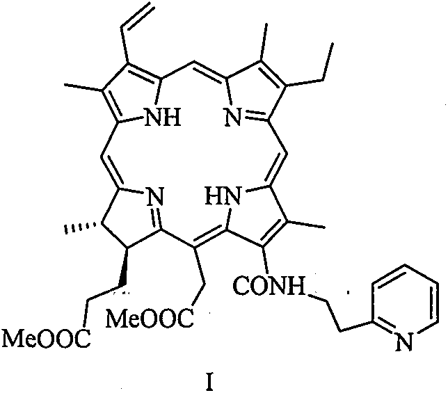 Novel chlorin e6 derivative and preparation method and application thereof