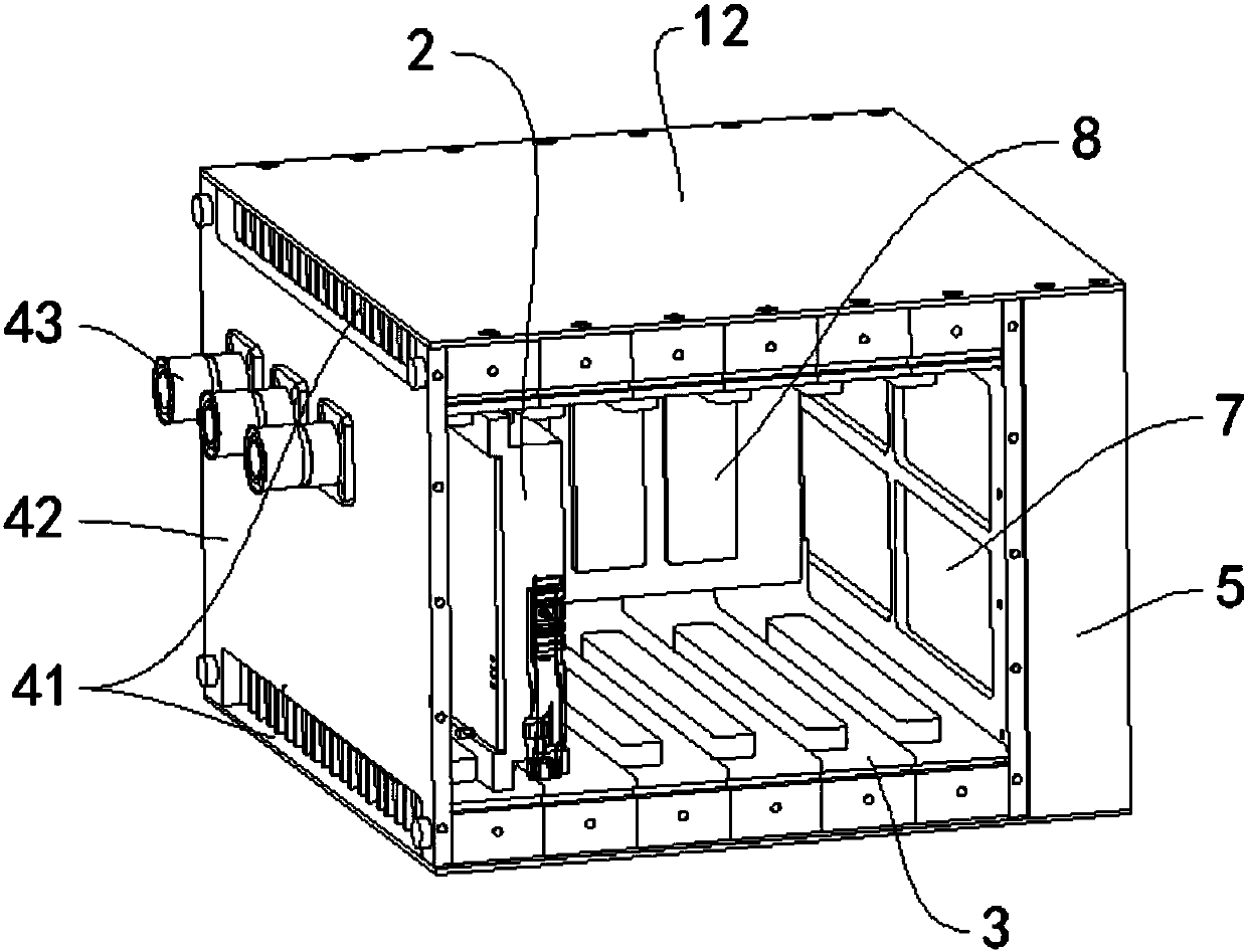 A modular airtight cold conduction chassis