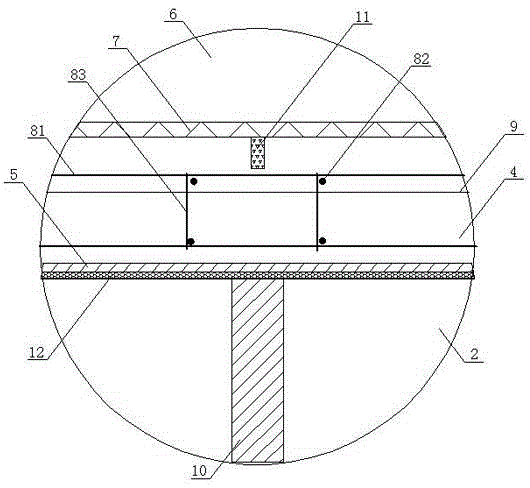 Bridge deck continuous seam structure and forming method thereof