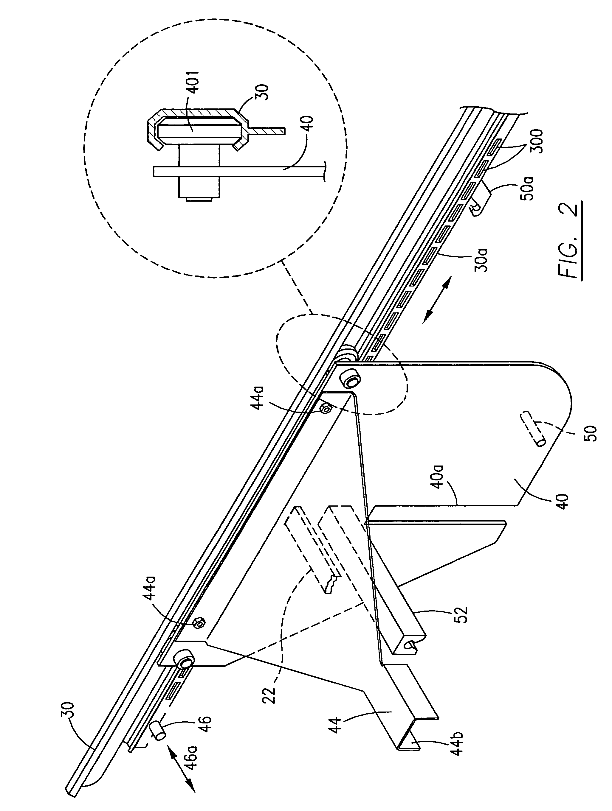 Adjustable truck bed divider for stabilizing cargo