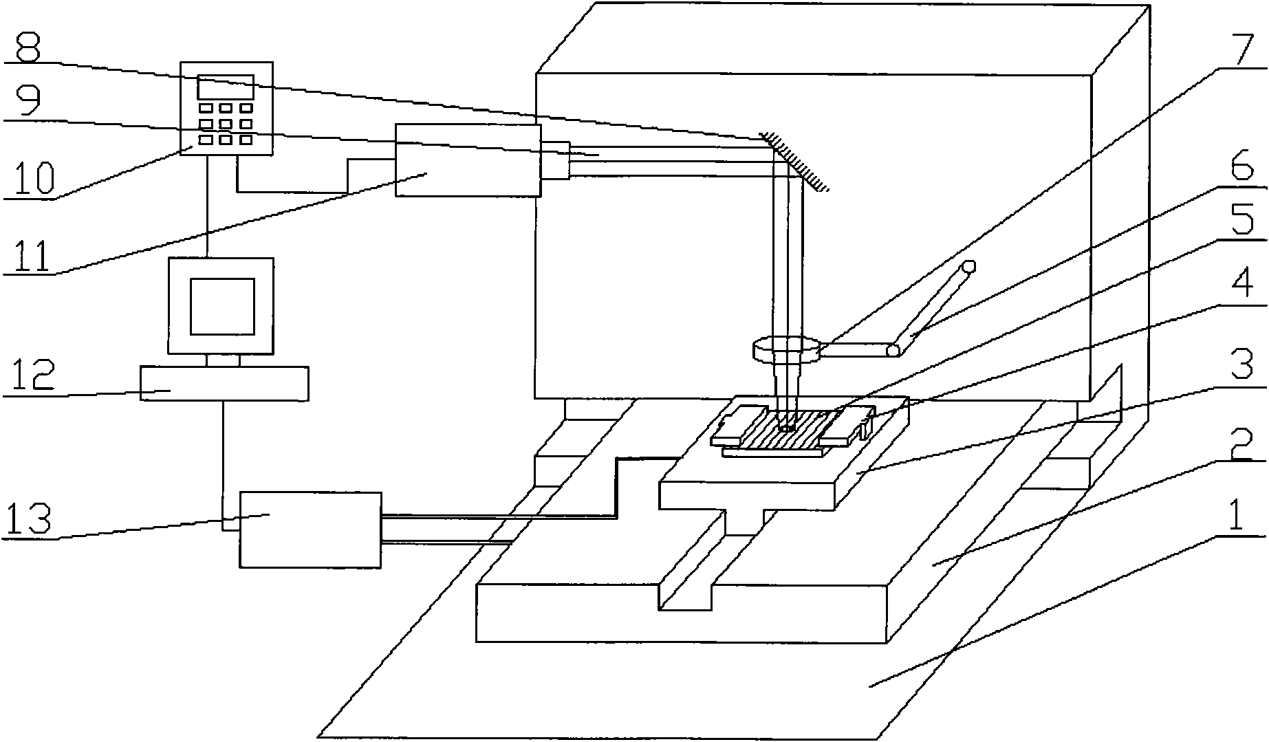 Laser direct-compounding micro-plastic forming device and method