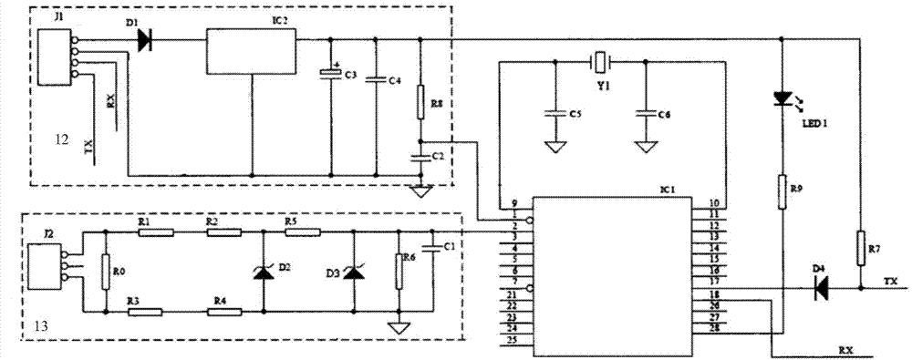 Coal mine ventilator online monitoring and diagnosis device