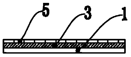 Green brick of single-firing glass ceramic composite board