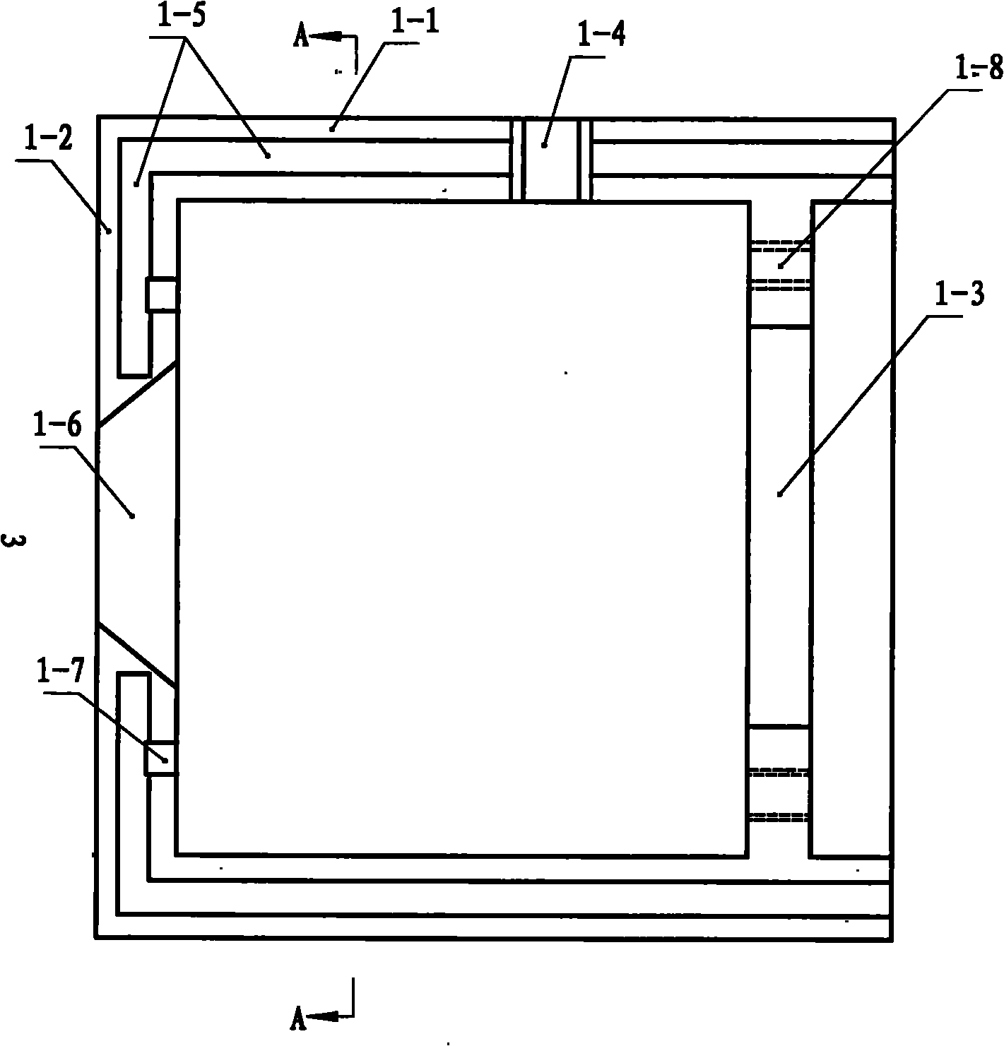 Annular water-blowing device