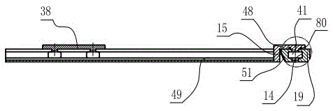 Glass testing method wherein fixing is realized with same plane chromium alloy guiding clamps