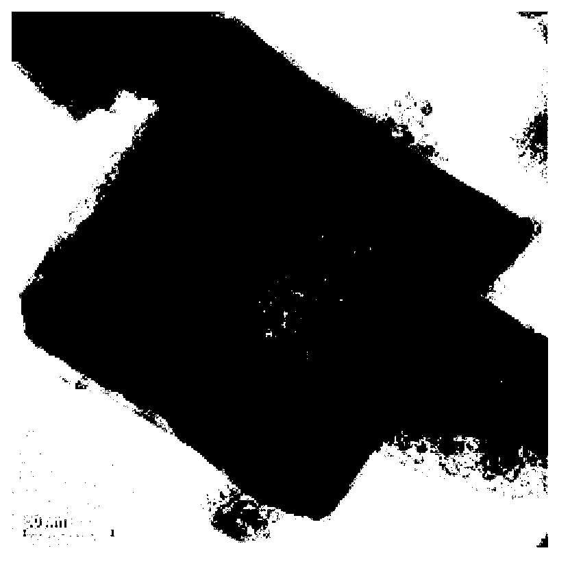 Preparation method of submicron hydroxy zinc stannate cubic material