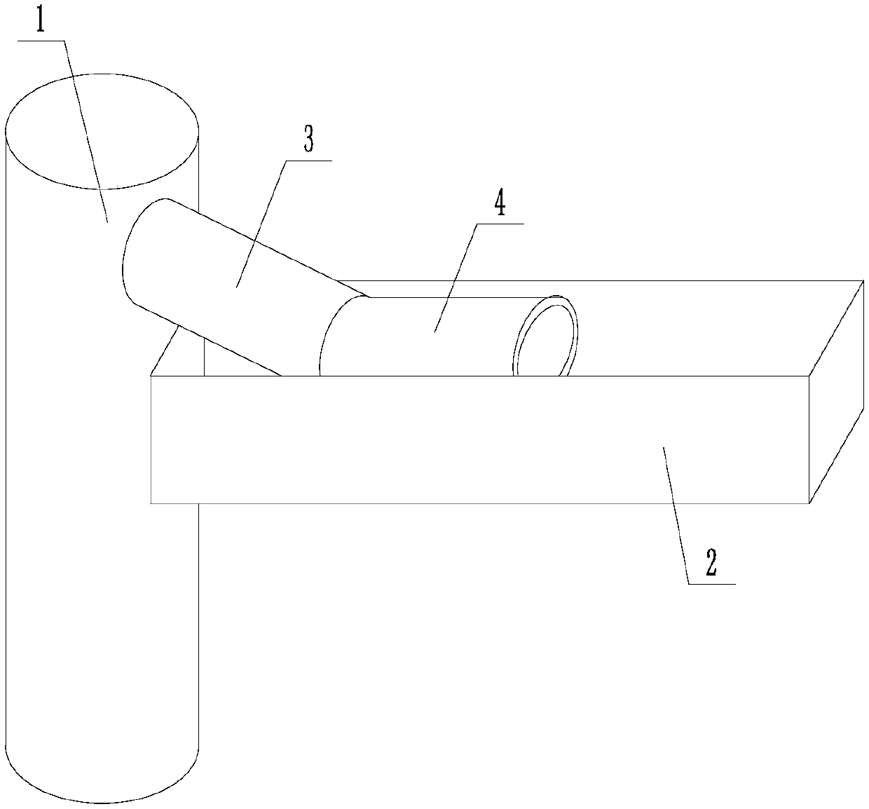 Anticorrosion structure of return outlet of trumpet tube