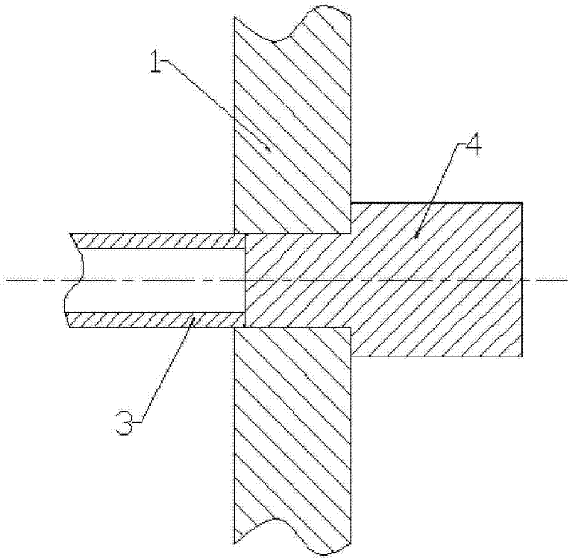 Bore welding method of heat exchange tube and tube plate in heat exchanger