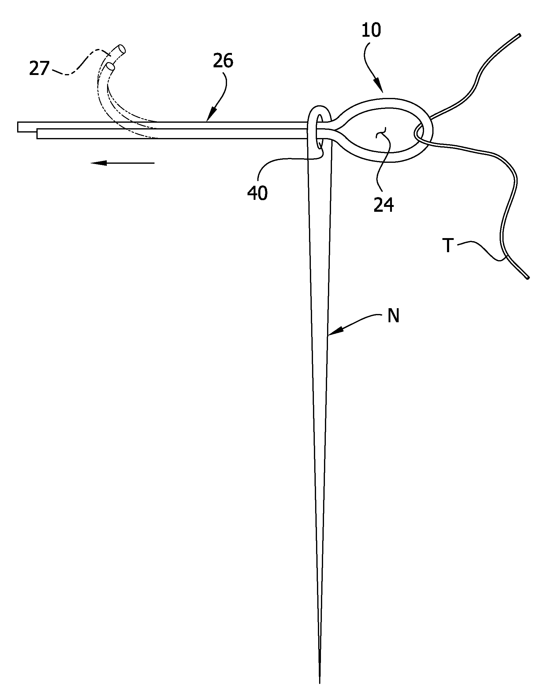 Method and device for threading needles