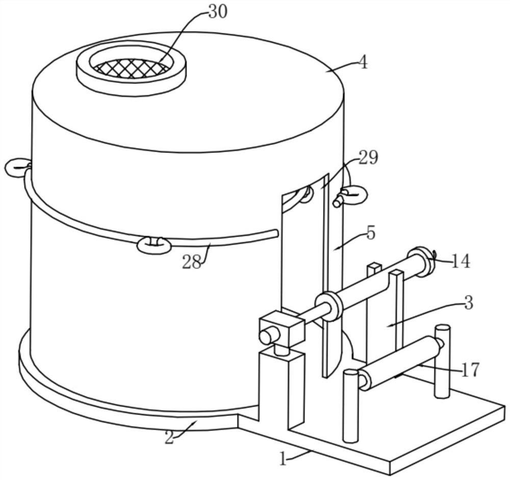 Advertising cloth winding device