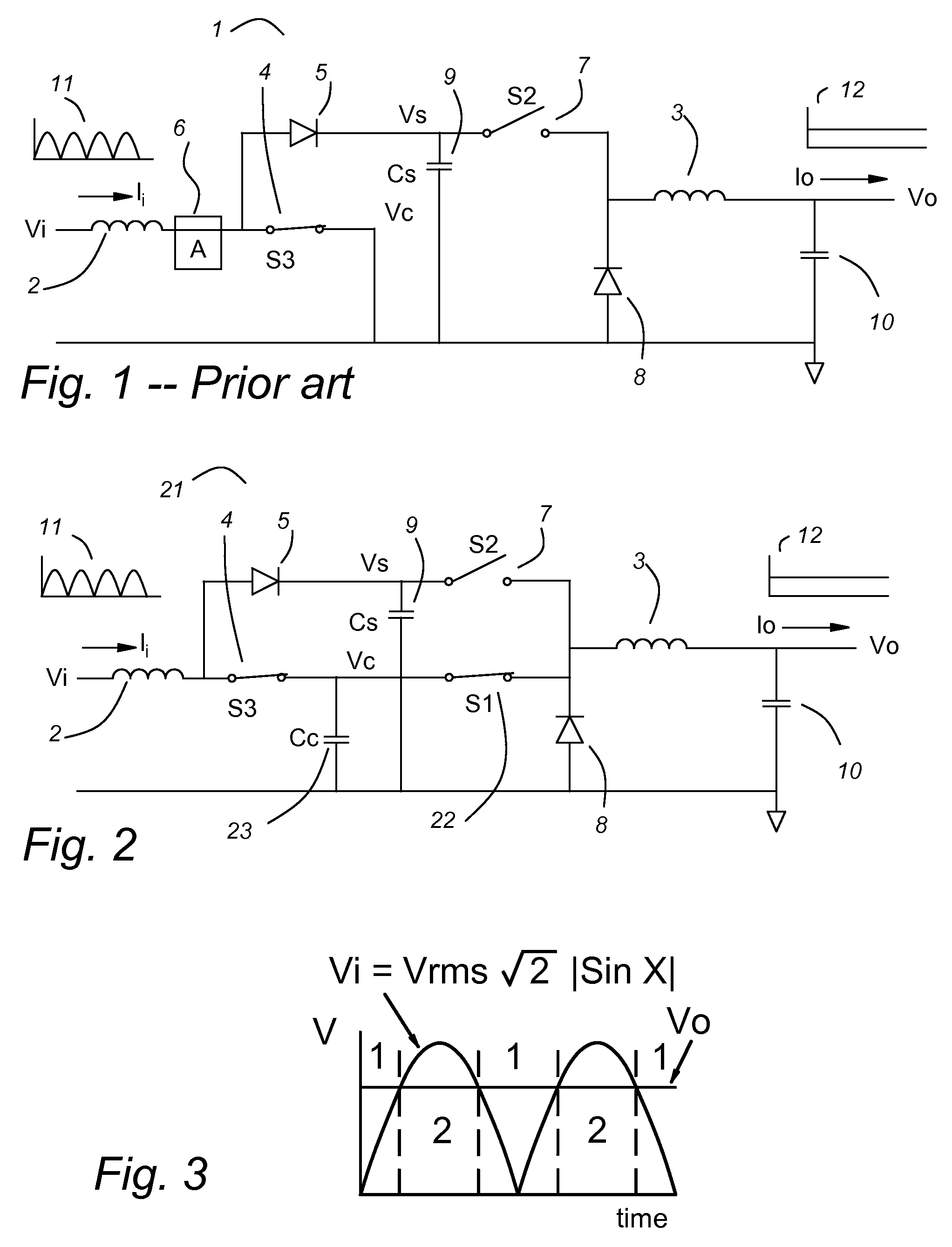 Power factor corrected single-phase AC-DC power converter using natural modulation