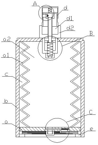 Wound disinfection spraying device for surgical nursing