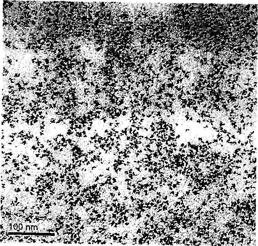 Prepn process of monodisperse nanometer Fe-Pt alloy particle