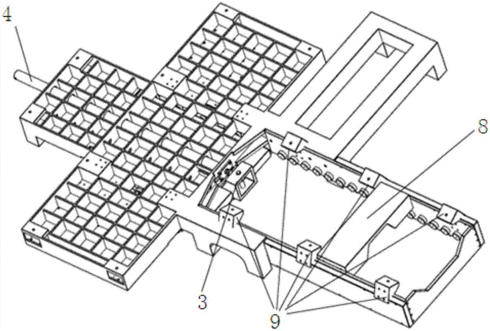 Fully-automatic telescopic base frame suitable for model test system and using method of fully-automatic telescopic base frame