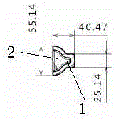 Electrolyzed suspension rod for special-shaped sealing rings