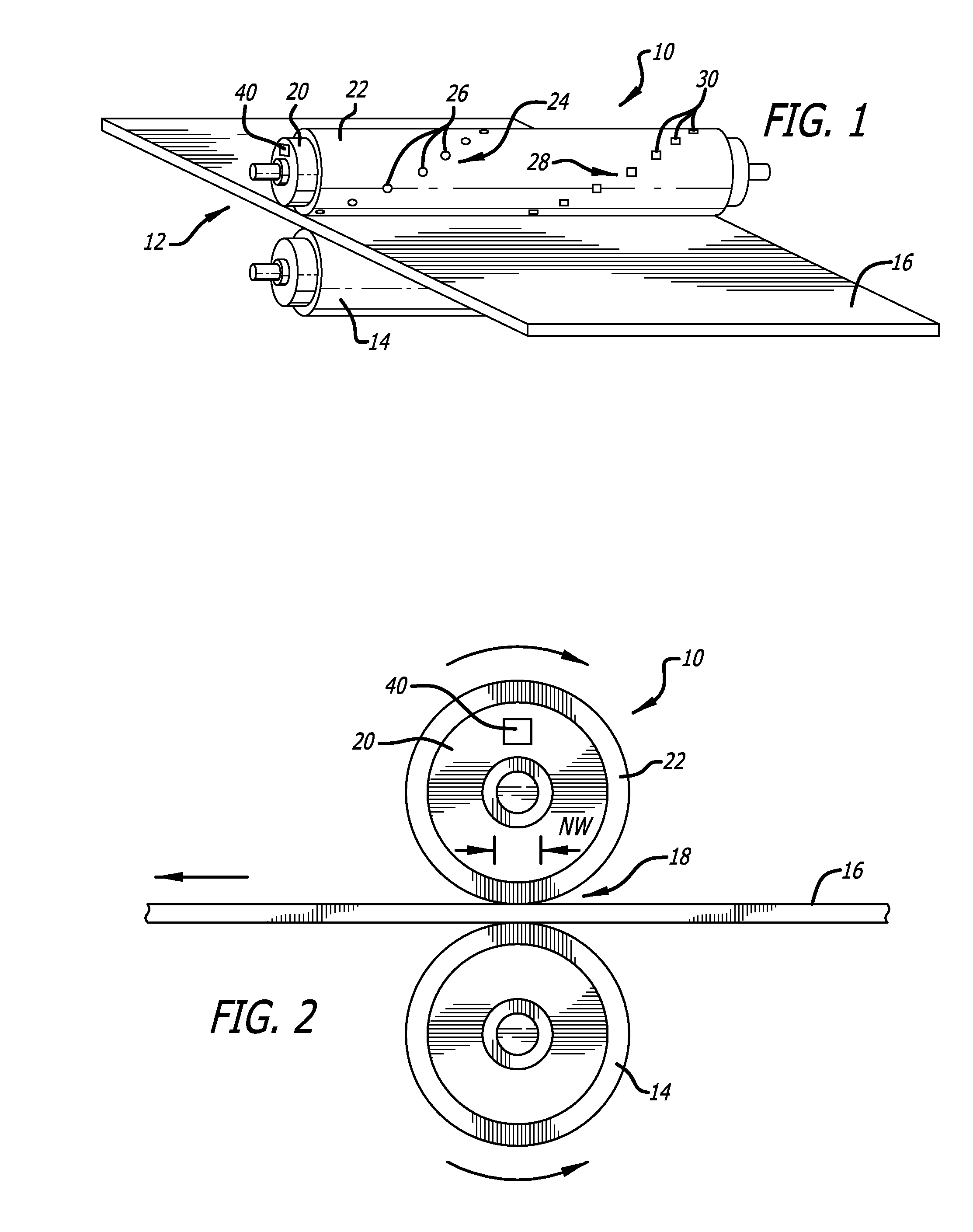 Method and apparatus for measuring and removing rotational variability from a nip pressure profile of a covered roll of a nip press