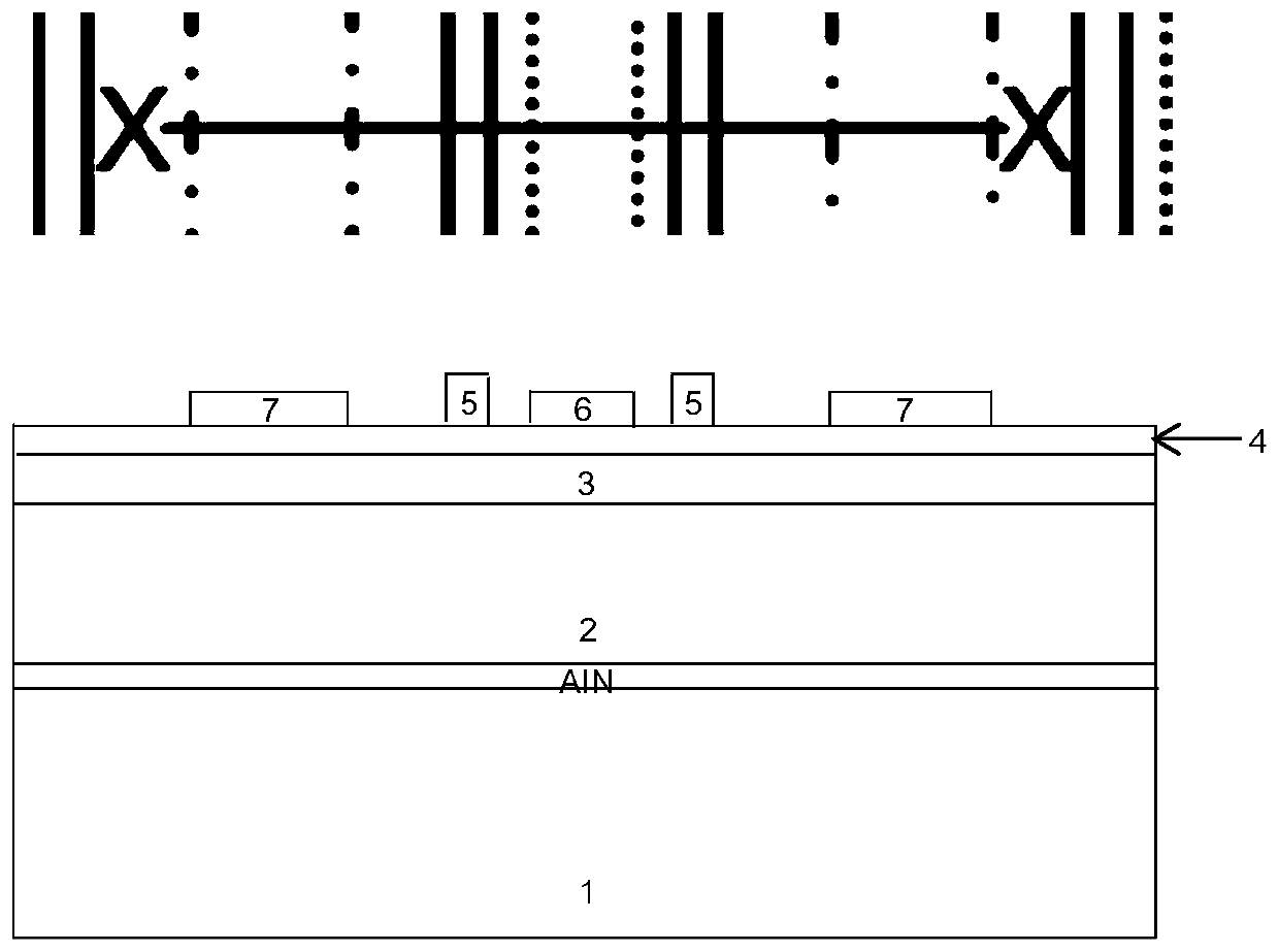 GaN-based heterojunction integrated device structure and manufacturing method