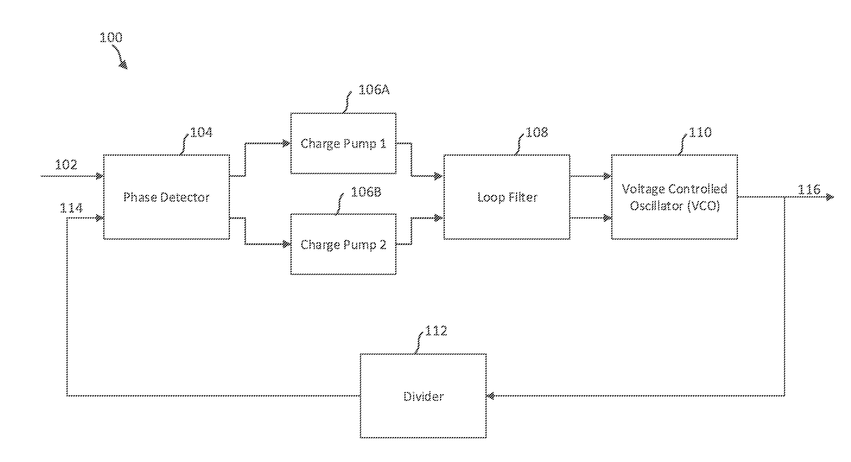 Capacitance Multiplier and Loop Filter Noise Reduction in a PLL