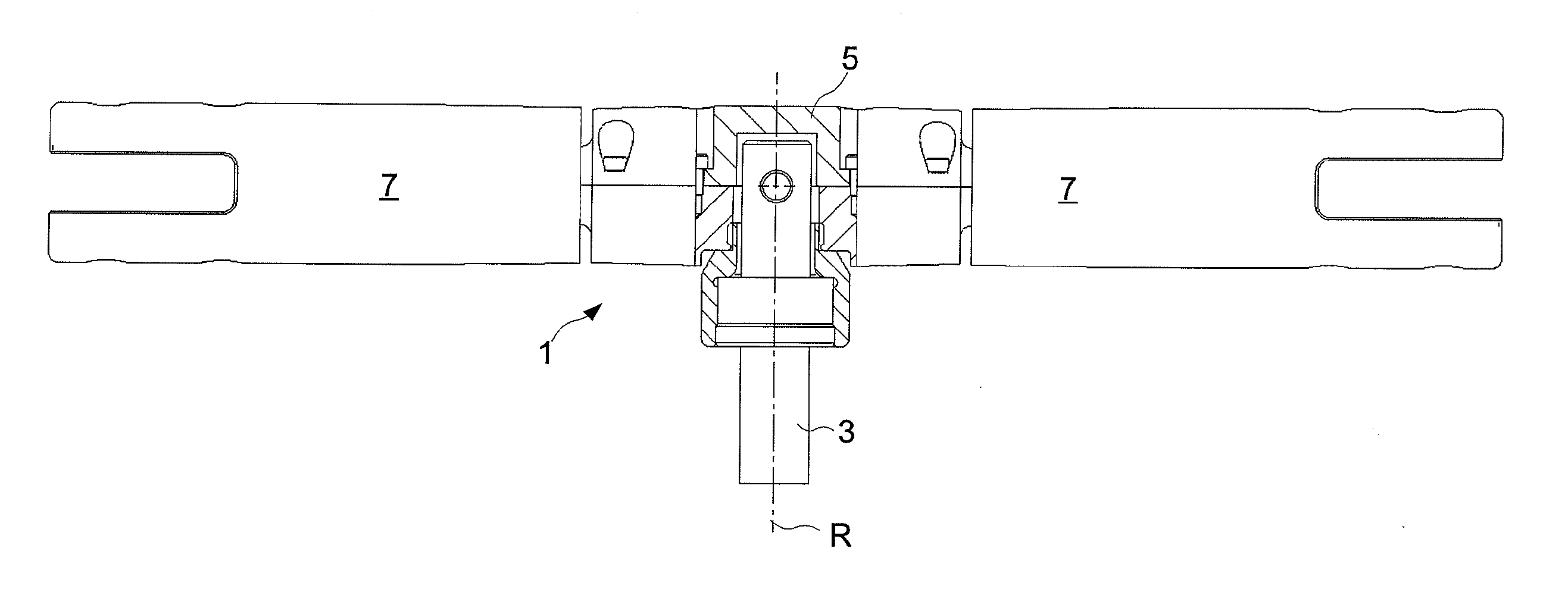 Main rotor arrangement of an uav-helicopter