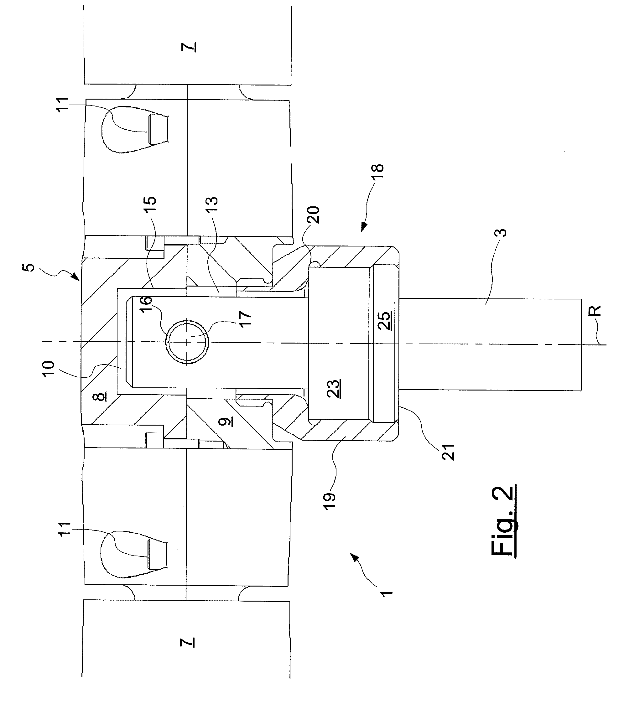 Main rotor arrangement of an uav-helicopter