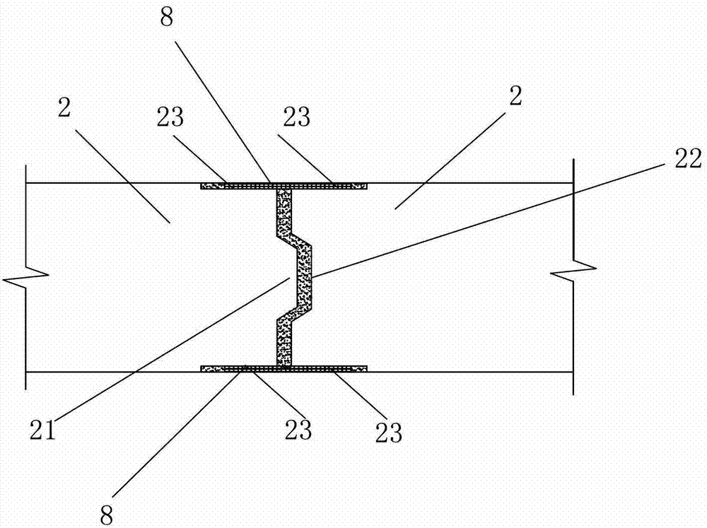 Installation technology of connecting board type inner separation wall