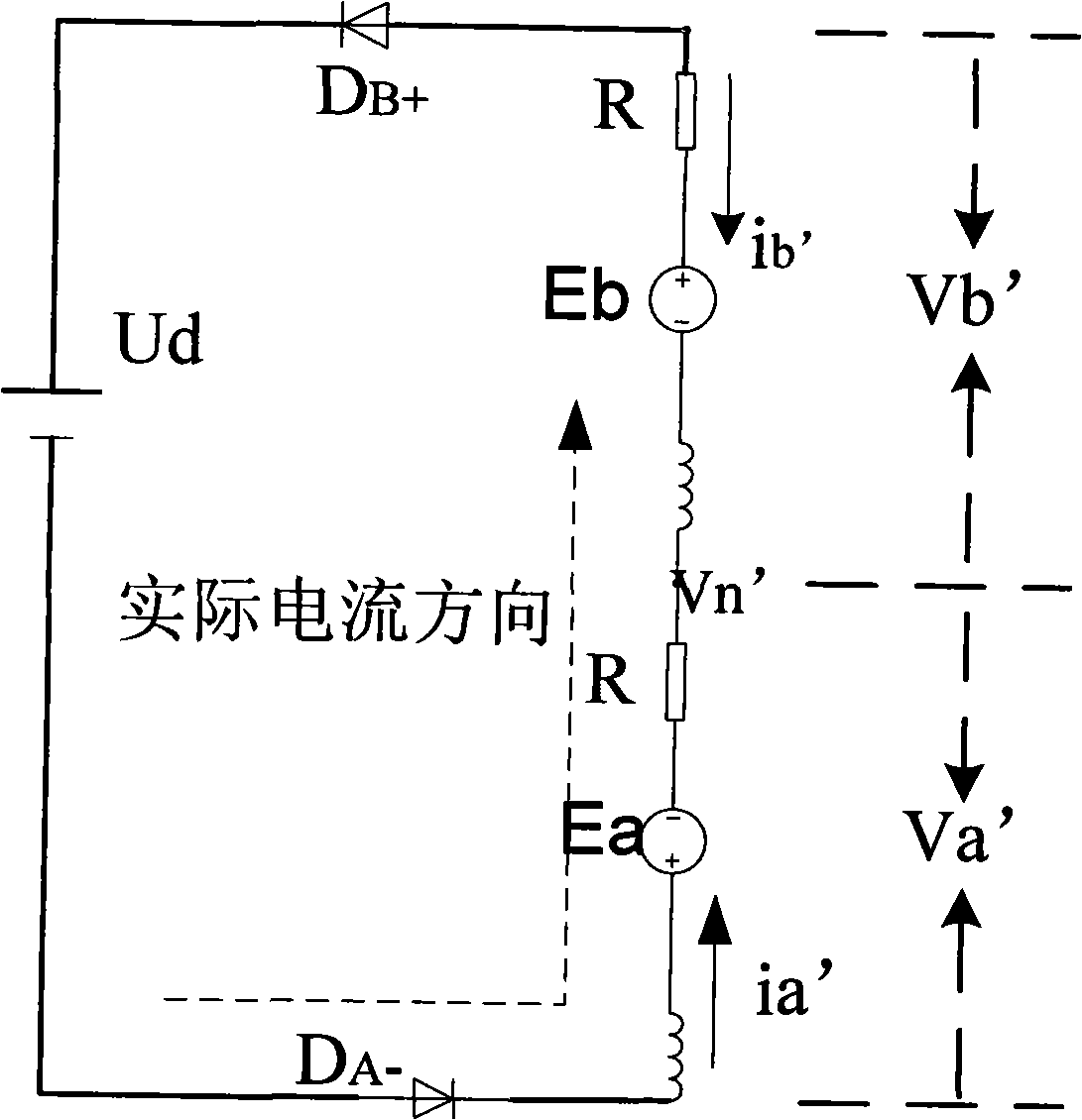 Method for detecting DC motor rotor location of no location sensor brushless