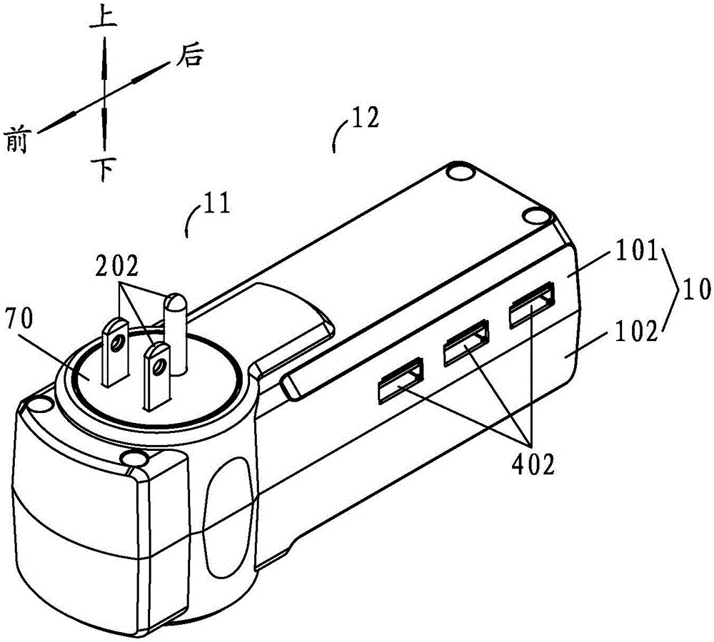 Portable intelligent adjustable power supply device