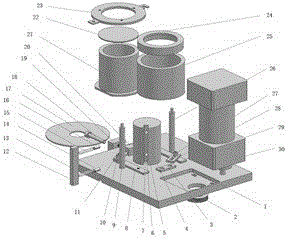 Circular tensioning and mixing method and device for polymer nanocomposite