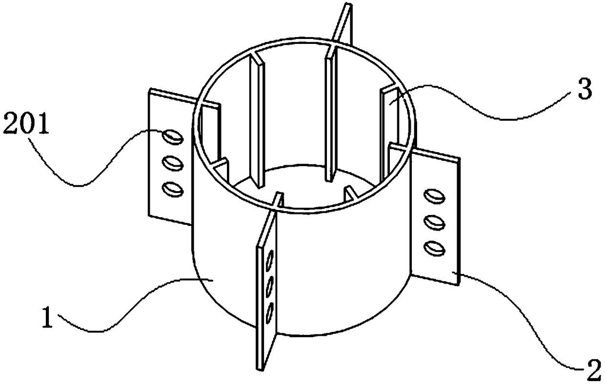 Connecting joint of prefabricated steel pipe restraining reinforced concrete pier and bearing platform