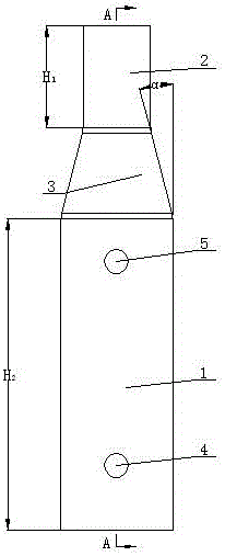 Variable-diameter half grouting sleeve and construction method thereof