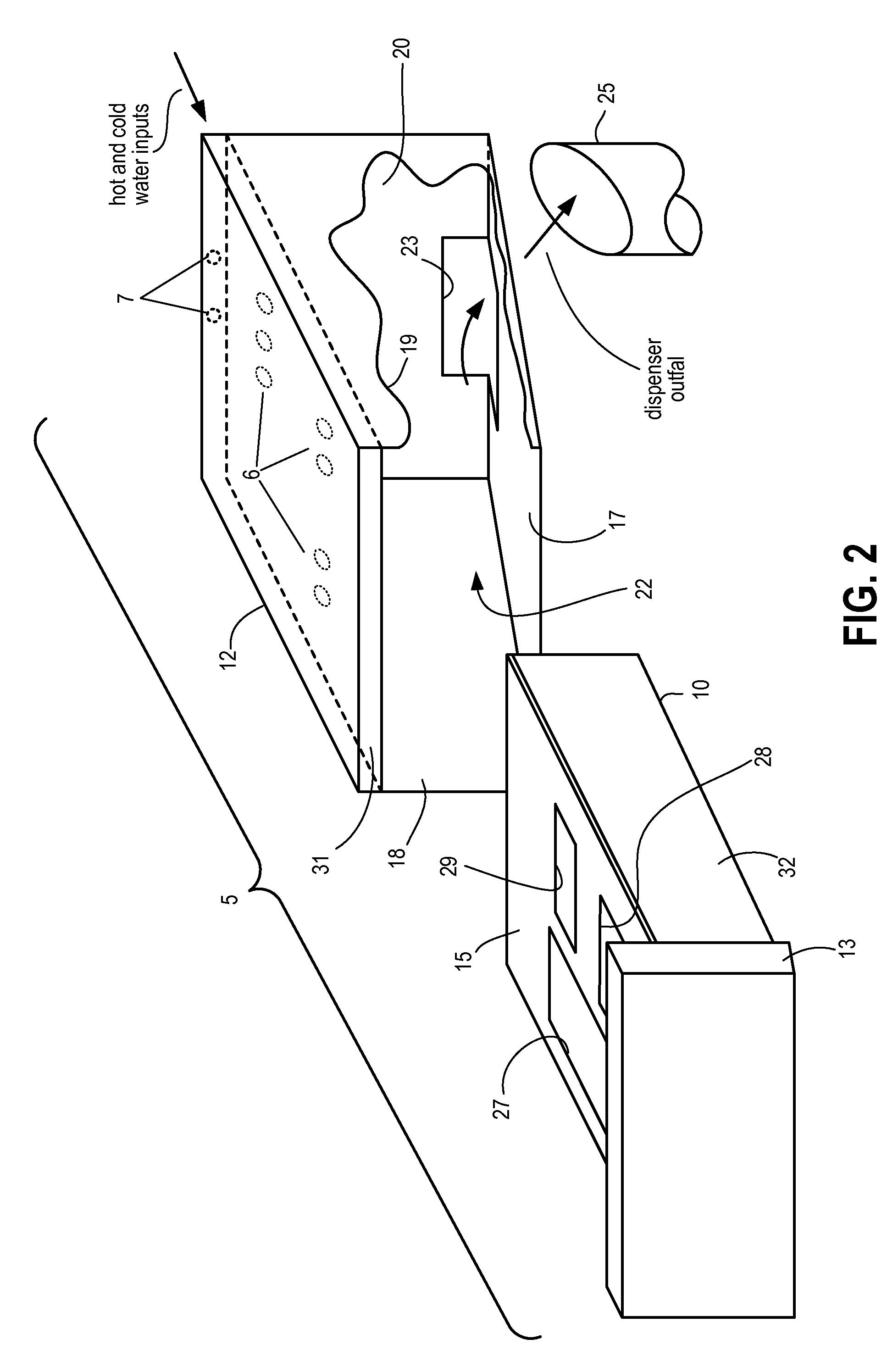 Methods and systems for water delivery in an additive dispenser