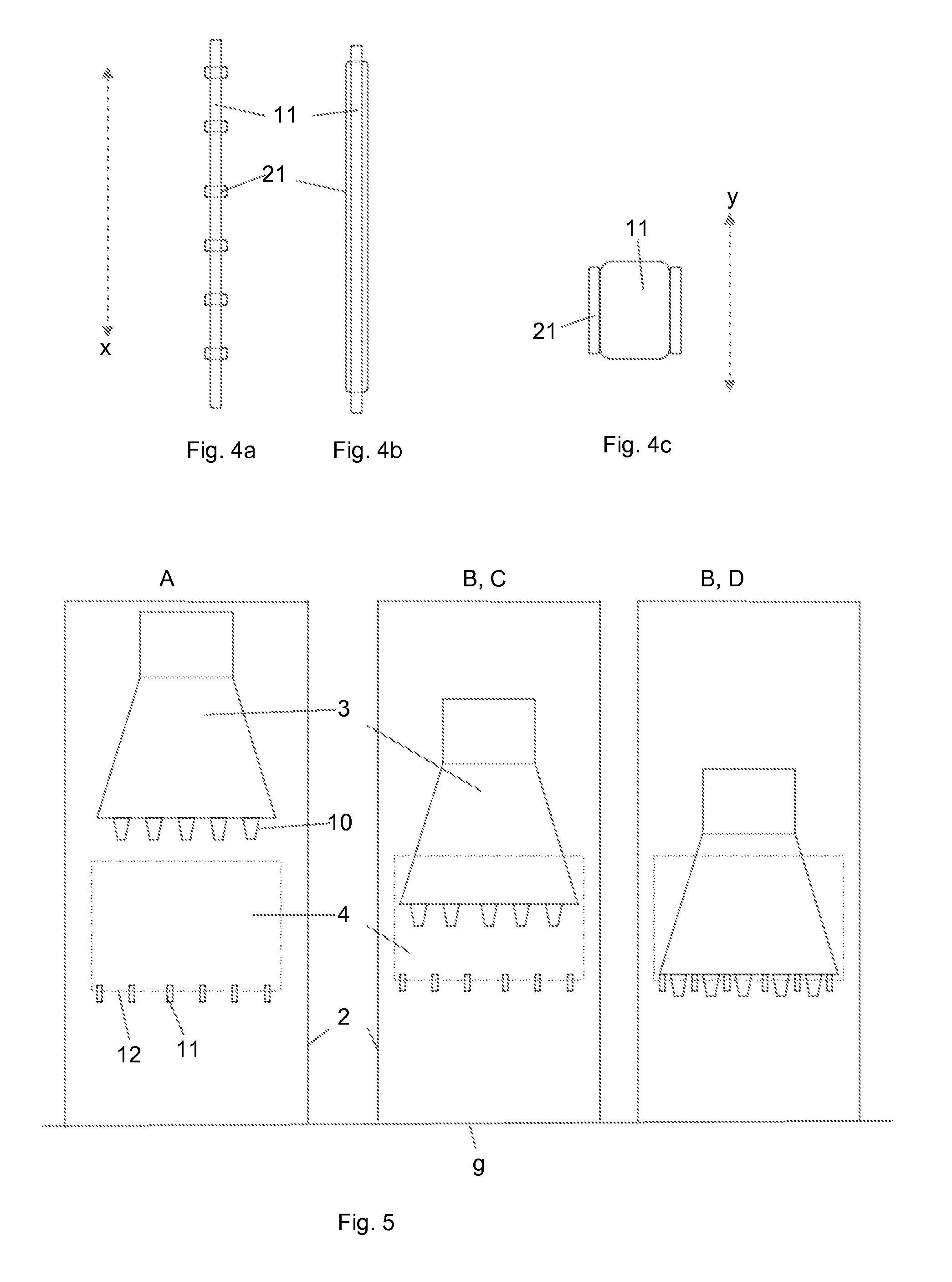 Device and method for crushing glass objects