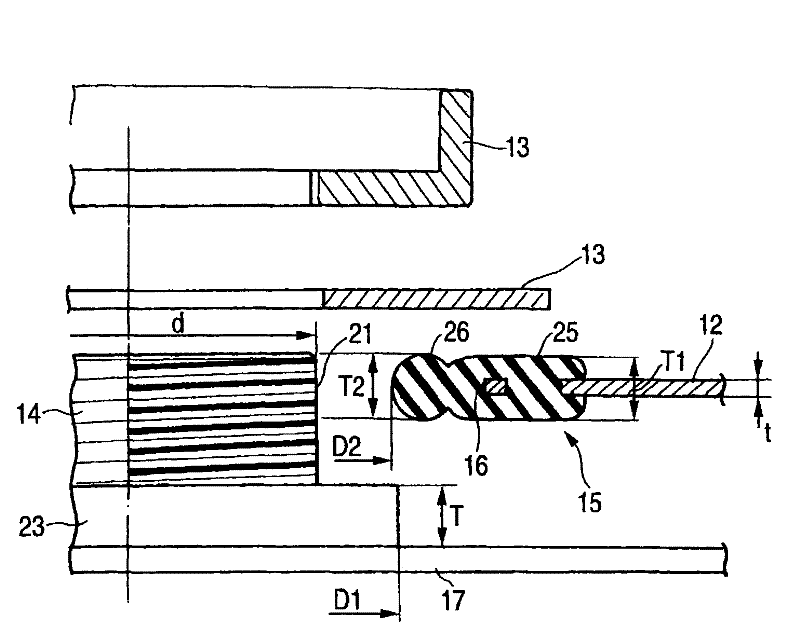 Storage battery and insulating material and battery container using the same