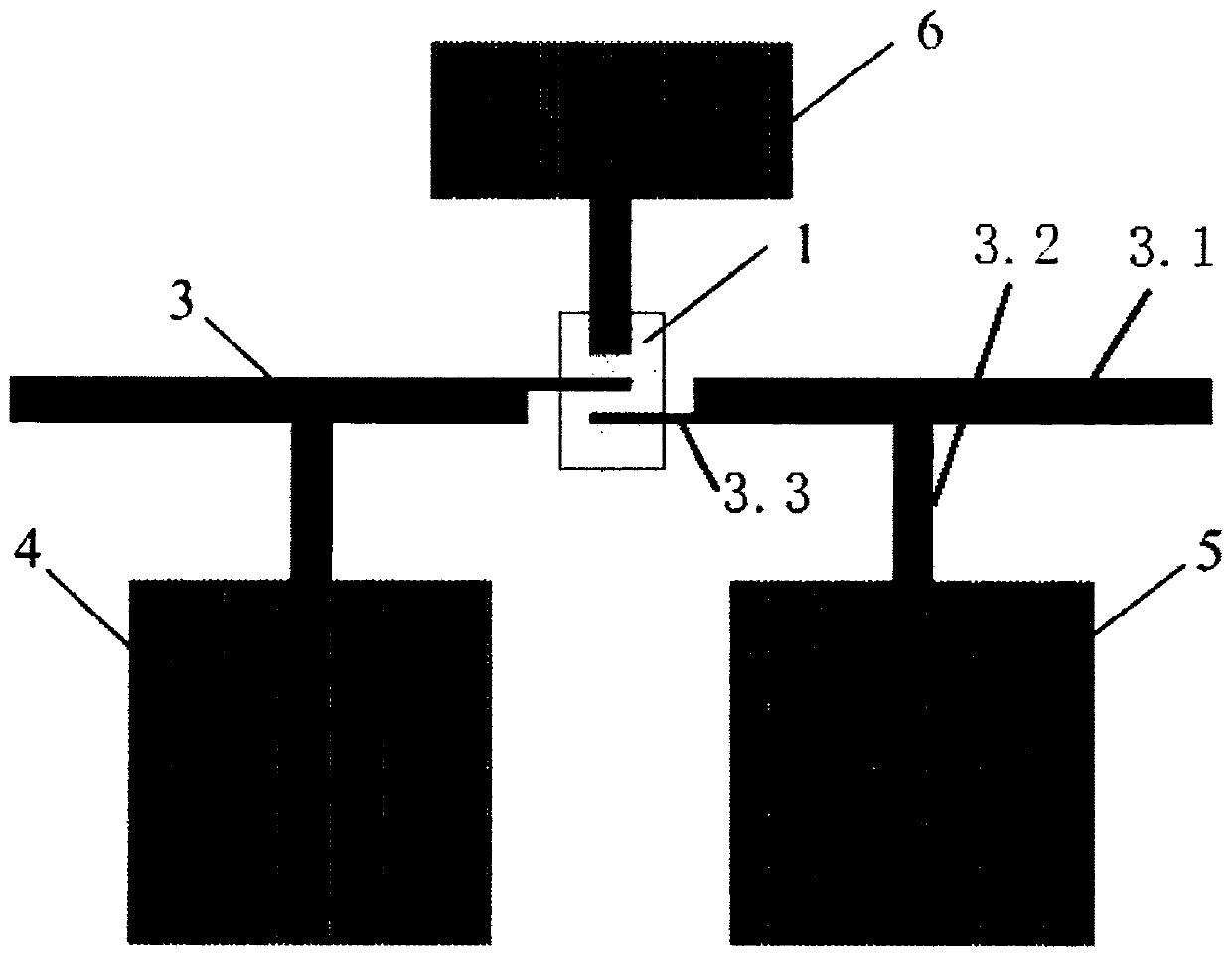 Room-temperature high-frequency terahertz wave detector and preparation method thereof