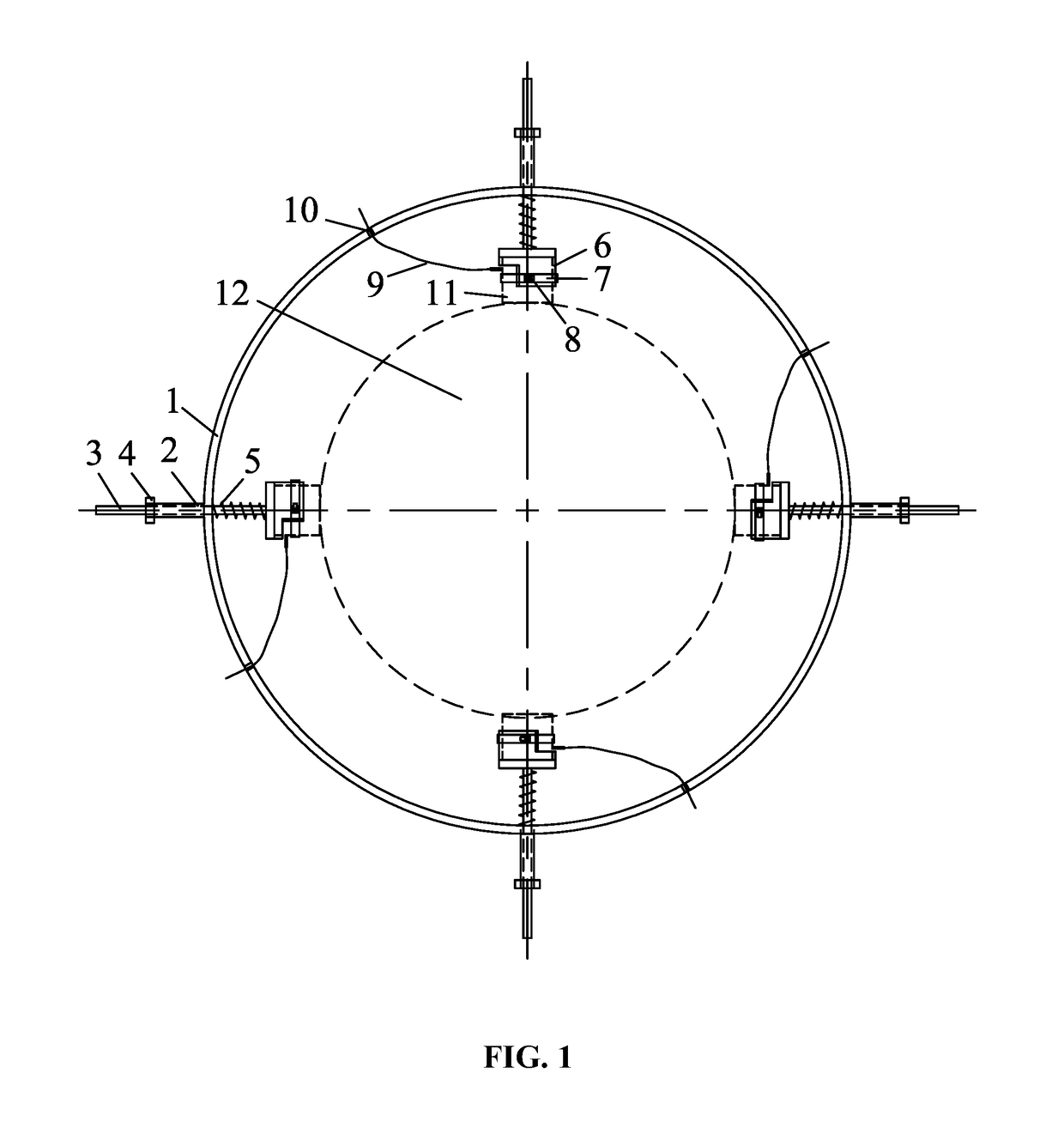 Fixing device for acoustic emission test sensors for rock damage testing