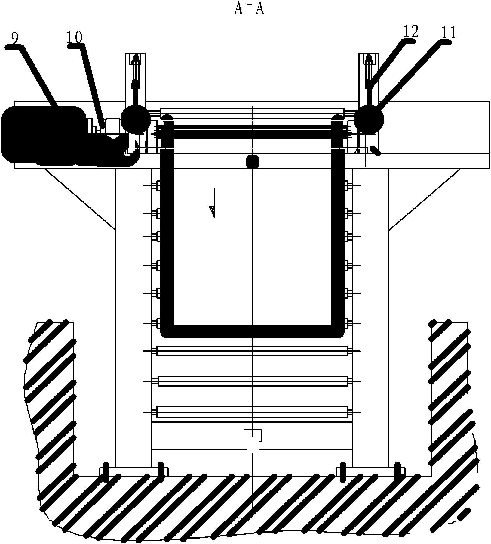 Vertical tension-free movable sleeve