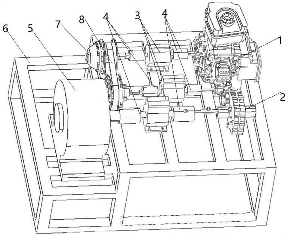 Baja racing car transmission system performance test and matching test bench