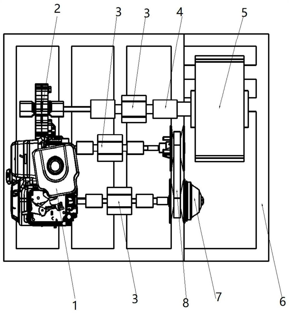 Baja racing car transmission system performance test and matching test bench