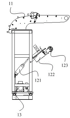 Cord fabric take-up device